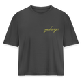 Duhh Cropped T-Shirt - anthracite grey
