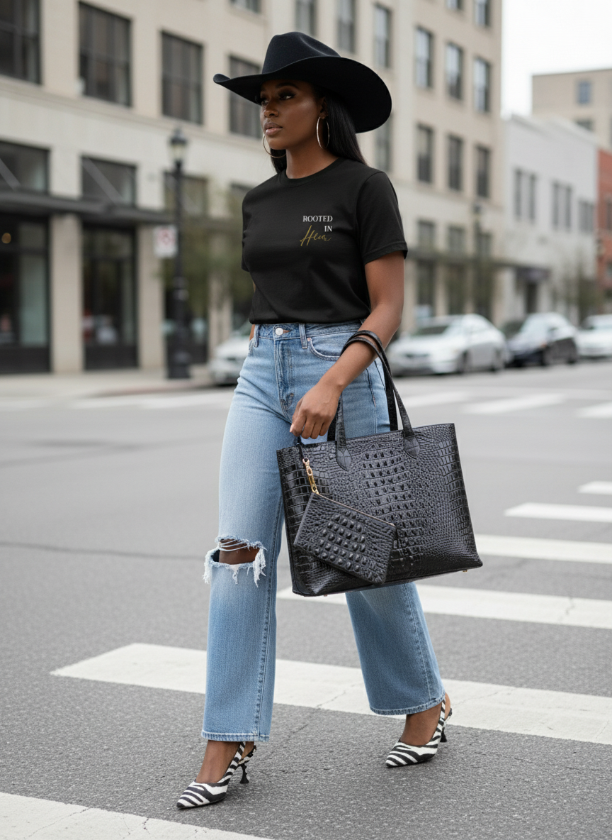 The Ladies - Black Tee