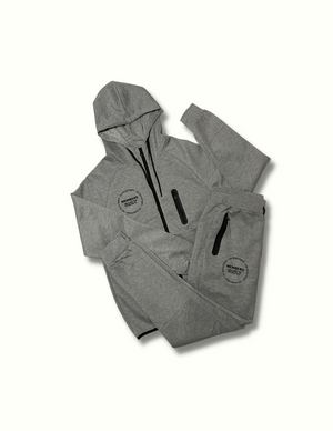 Unisex Signature Members Only Tech Tracksuit {Heather Grey}