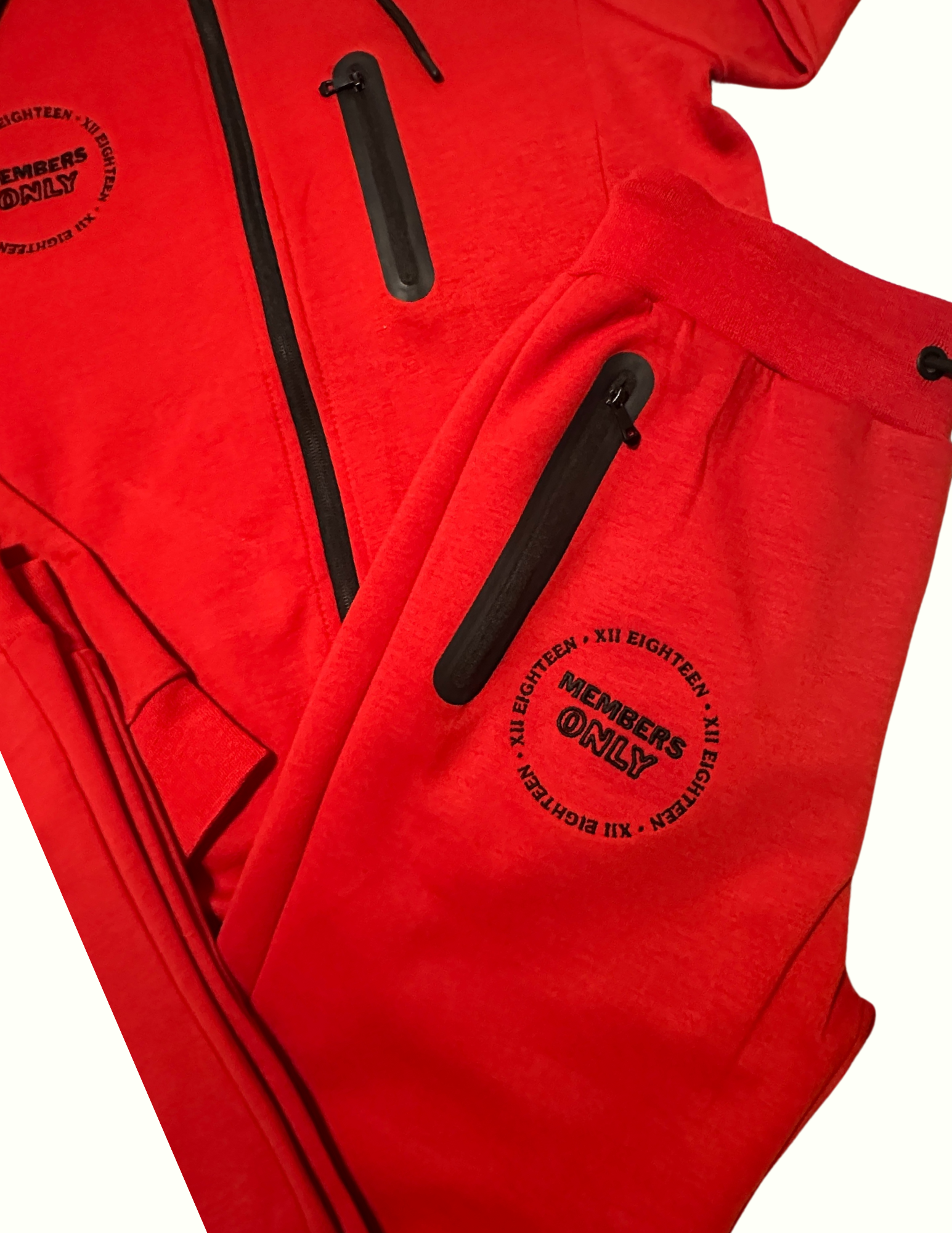 Unisex Signature Members Only Tech Tracksuit {Red}