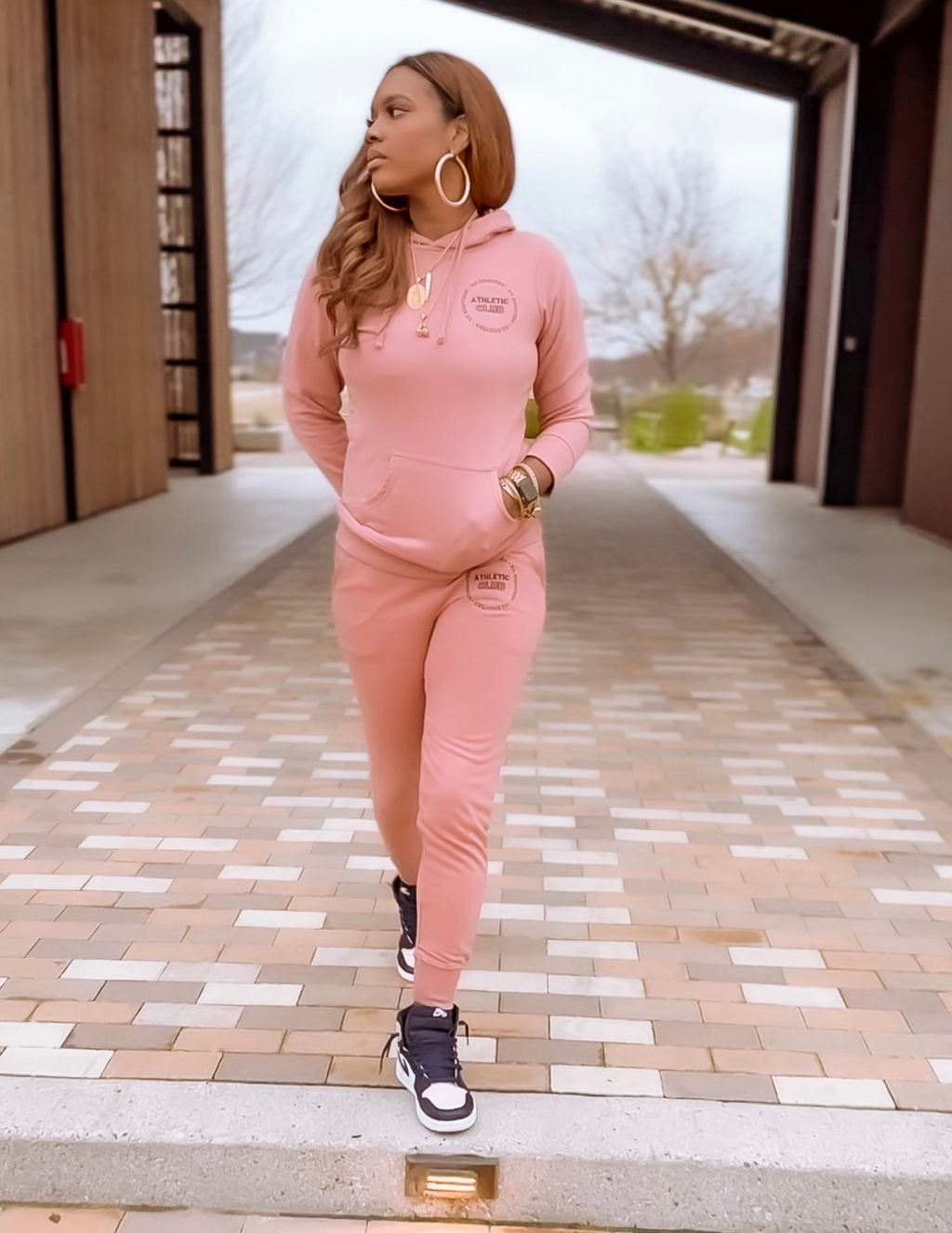 Signature Athletic Club Jogger Set {Rose}