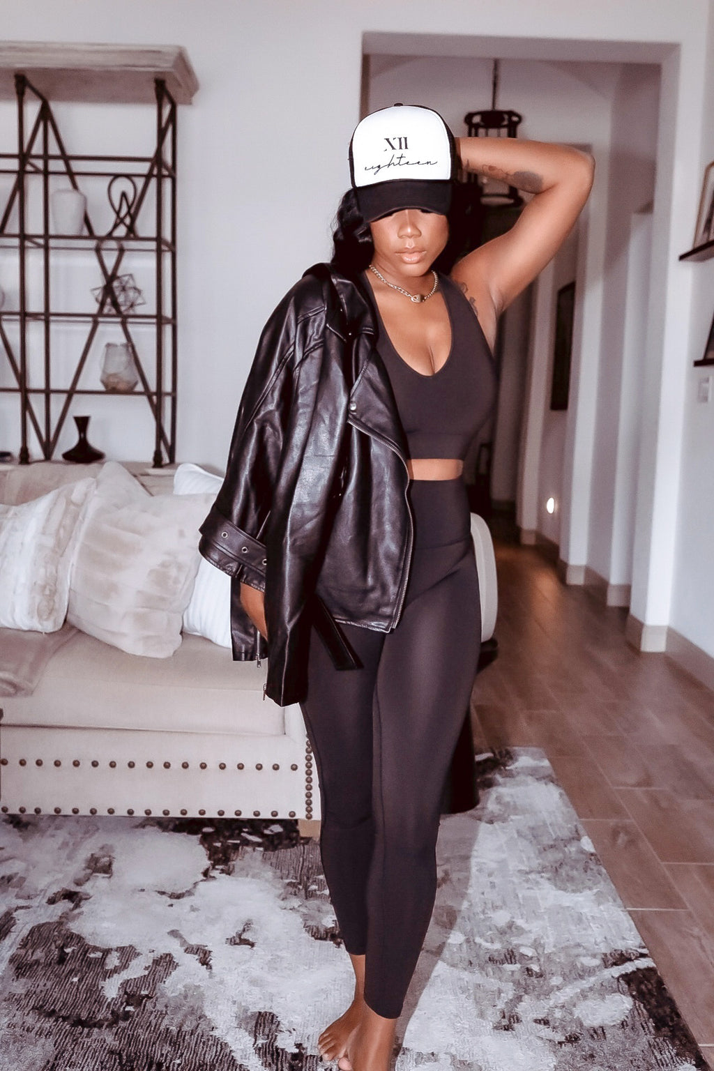 Fit Bae Legging + Bra Tank Set {Onyx}