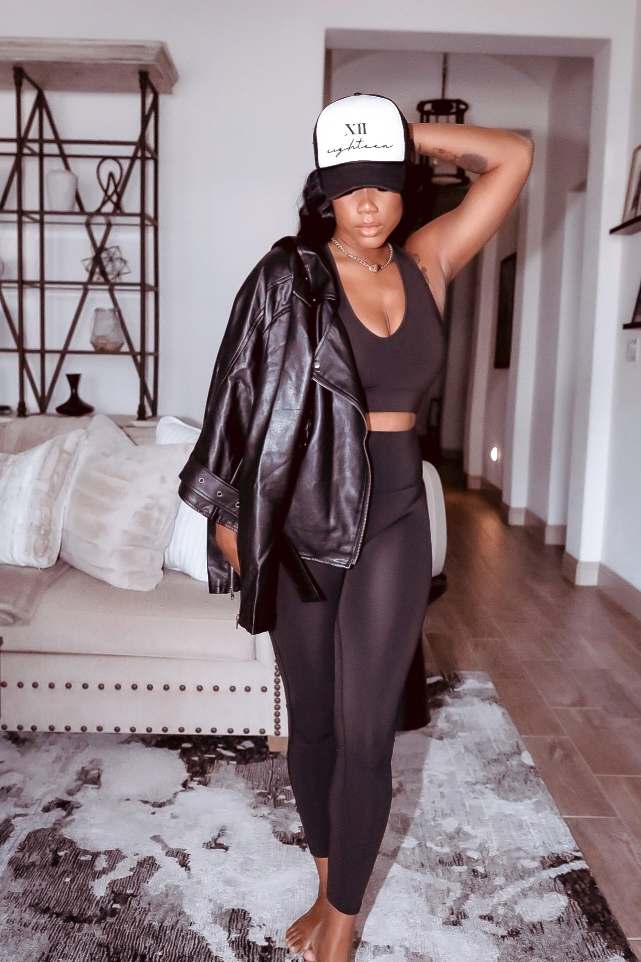 Fit Bae Legging + Bra Tank Set {Onyx}