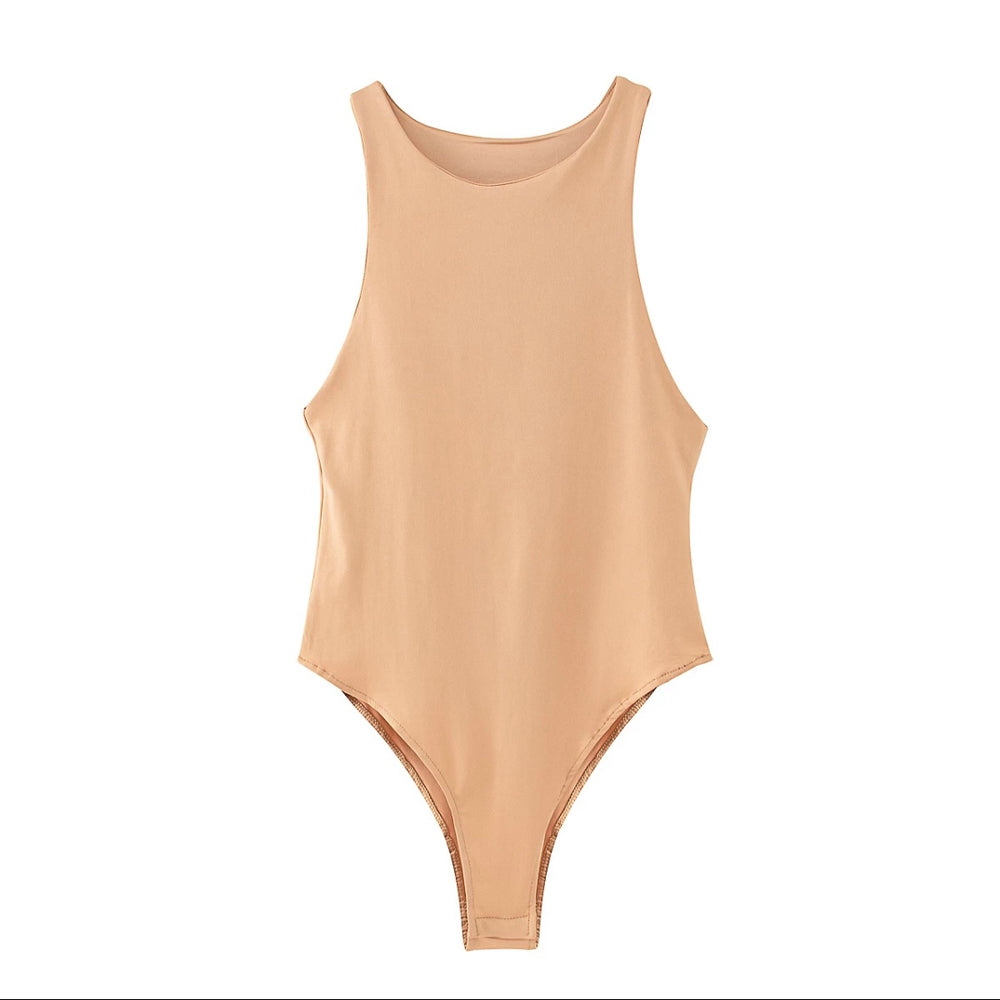 High Neck Bodysuit {Nude}