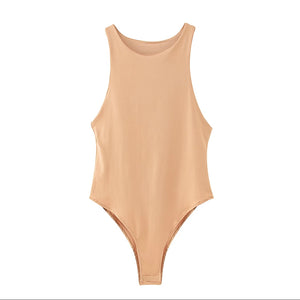 High Neck Bodysuit {Nude}