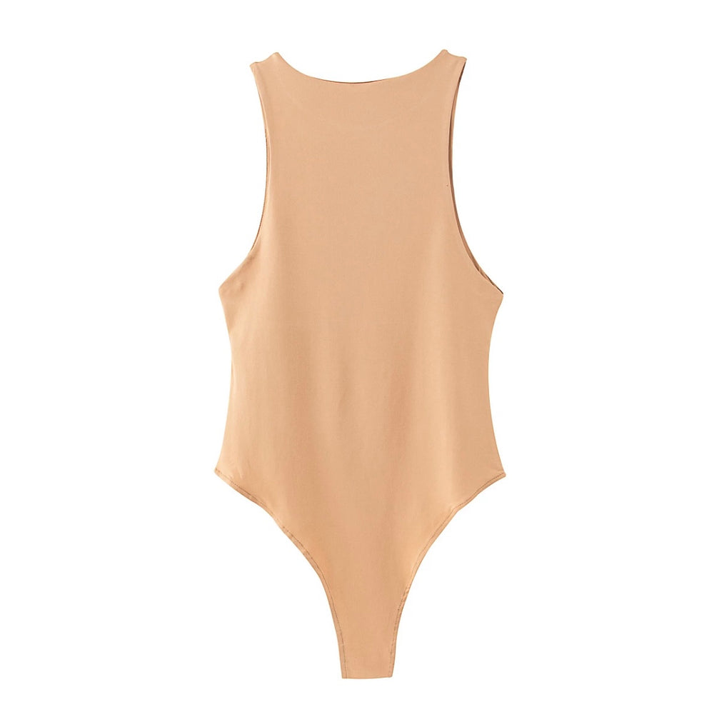 High Neck Bodysuit {Nude}