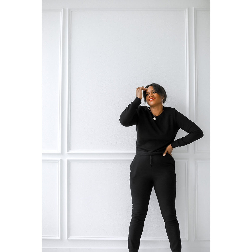 Bodied Jogger Set {Black}