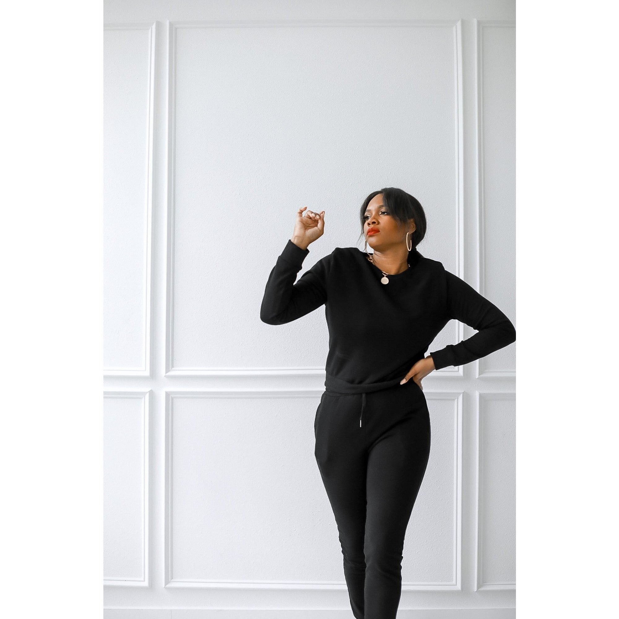 Bodied Jogger Set {Black}