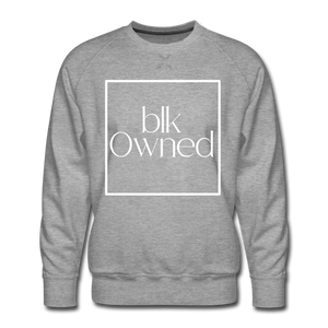 Signature Blk Owned Crewneck Sweatshirt - heather grey